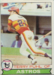 1979 Topps Baseball Cards      617     Terry Puhl
